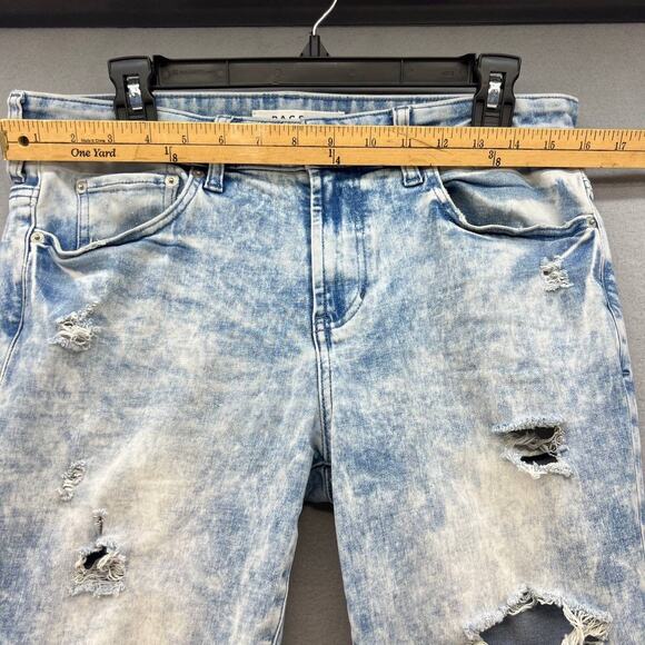 Pacsun Stacked Skinny Jeans Distressed Acid Wash Women's Size 30x32 - Picture 2 of 15